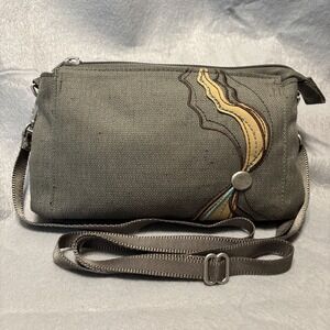 Haiku Small Zip Crossbody Gray  CYCLPET Recycled‎ Fabric